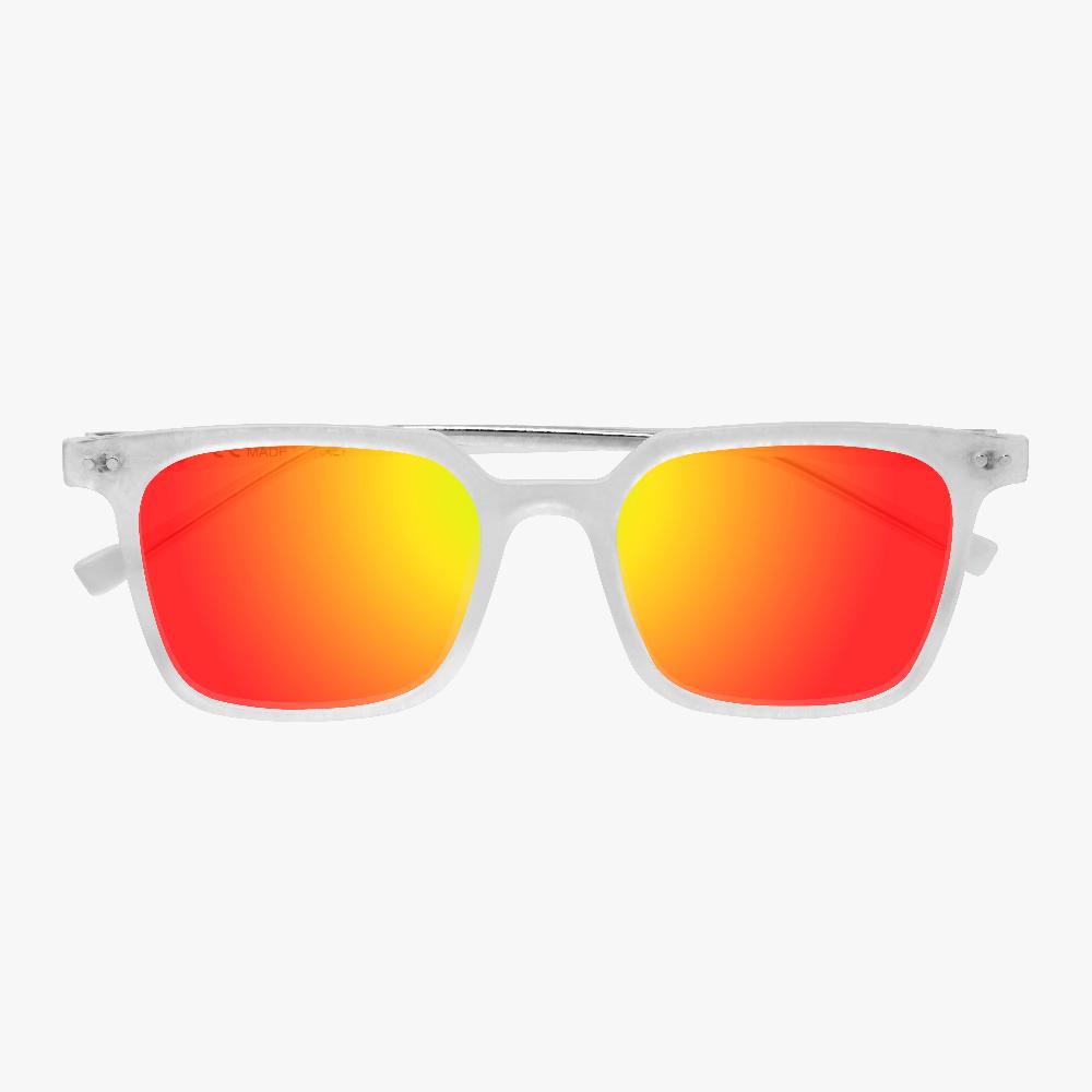 Scicon Occhiali da sole Vertec Bianco Opaco/Lenti Rosse Specchiate Ritorno libero