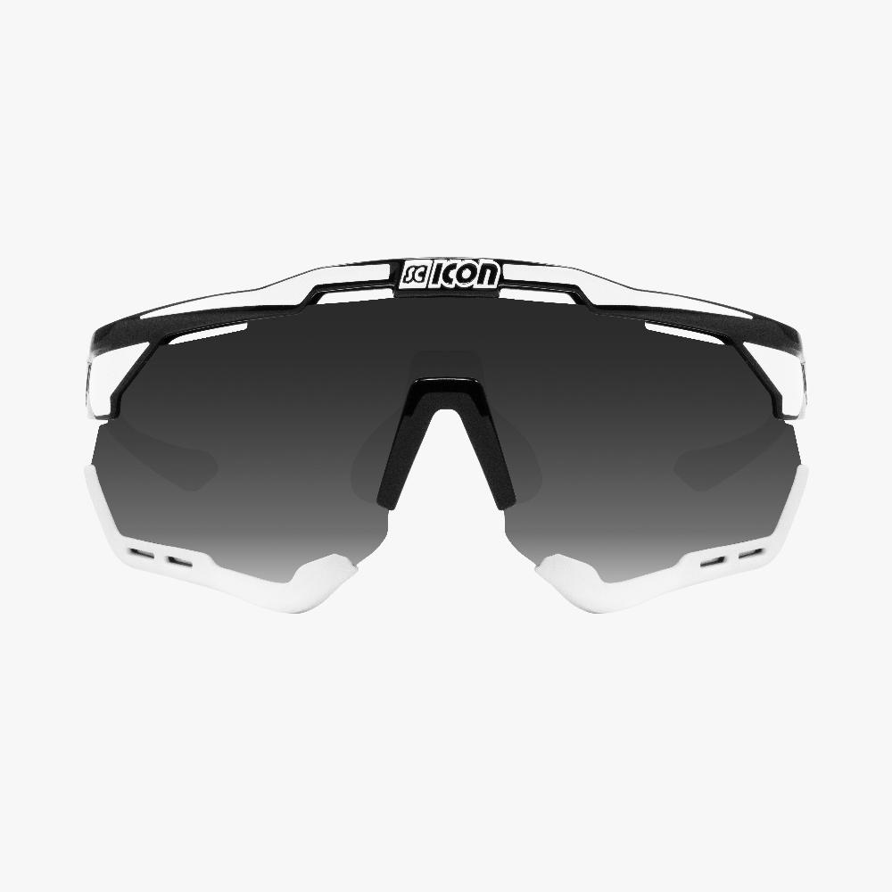 Scicon Aeroshade Occhiali Ciclismo NeroBianco/Argento Promozione temporanea