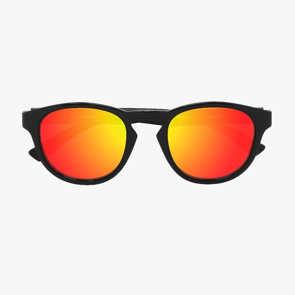 Scicon Occhiali da sole Protom Nera Lucida/Lenti Rosse Specchiate Italia