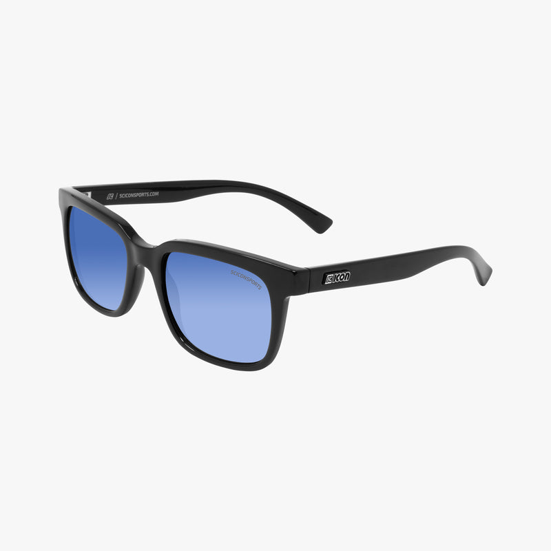 Scicon Occhiali da sole Roygo Nera Lucida/Lenti Sfumate Blu Spedizione Gratuita