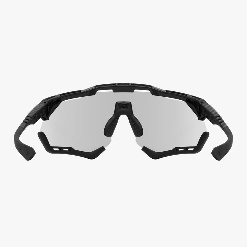 Scicon Aeroshade Occhiali Ciclismo Carbon Opaco/Argento Presa