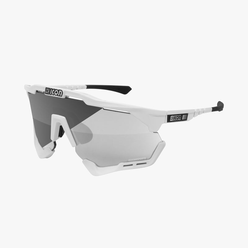 Scicon Aeroshade-XL-Occhiali Ciclismo Bianco/Argento In Vendita