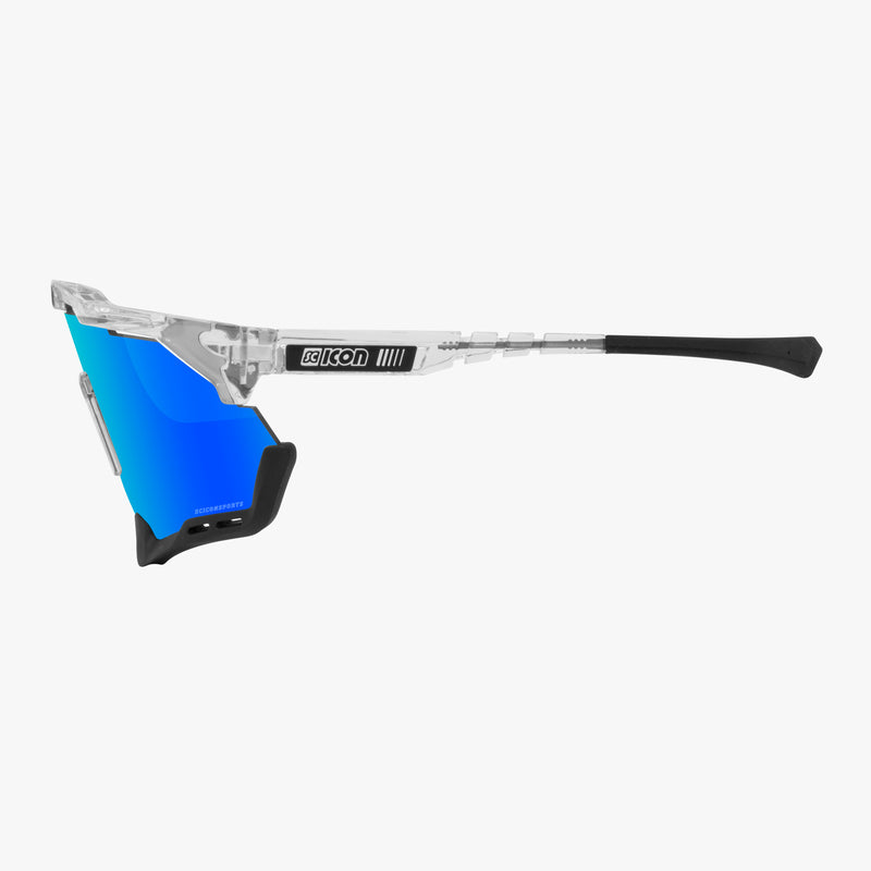 Scicon Aeroshade Occhiali Ciclismo Cristallo/Blu Vendita Calda