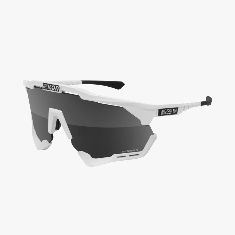 Scicon Aeroshade Occhiali Ciclismo Bianco/Argento