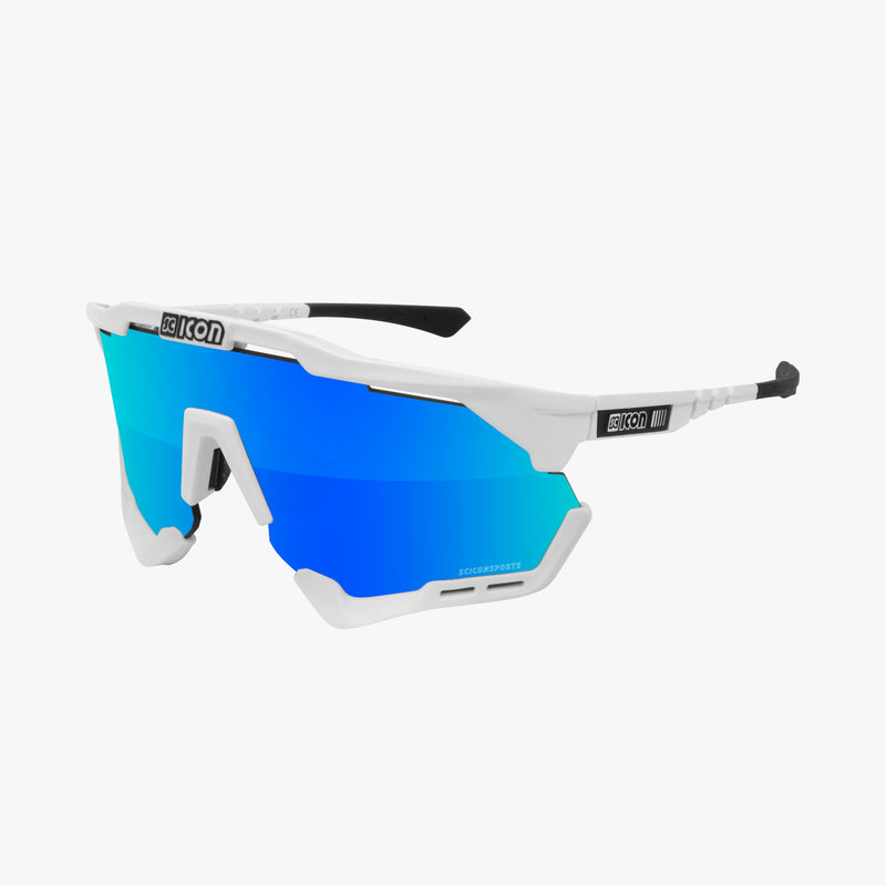 Scicon Aeroshade XL Occhiali Ciclismo Bianco/Blu