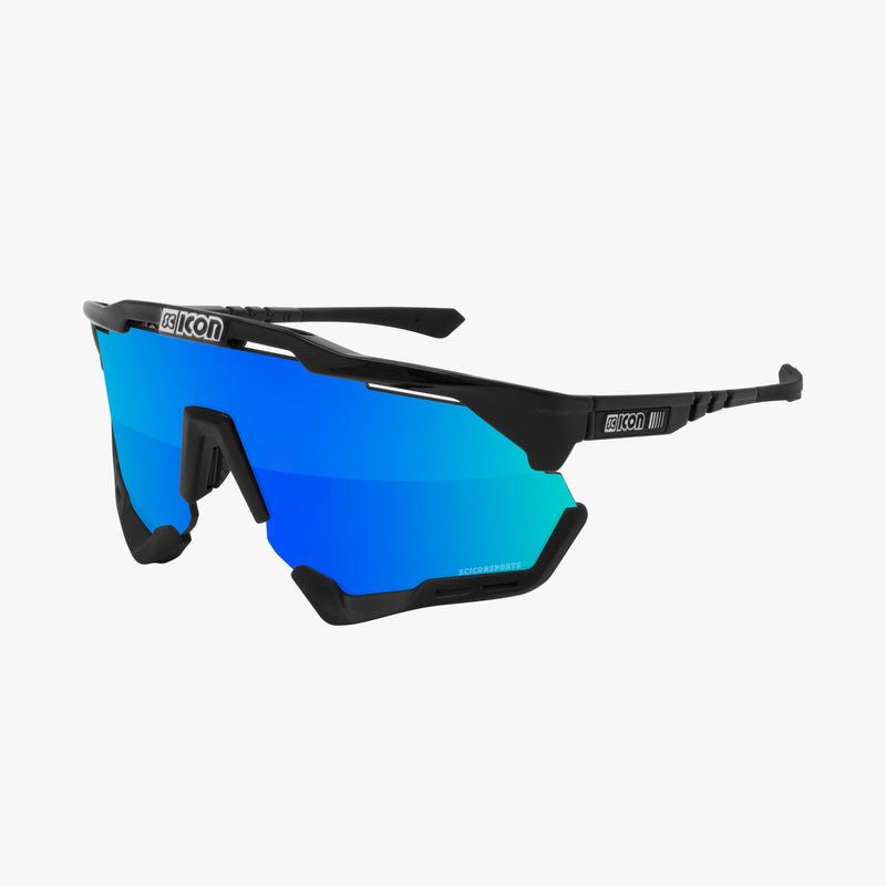 Scicon Aeroshade Occhiali Ciclismo Nero/Blu Moda