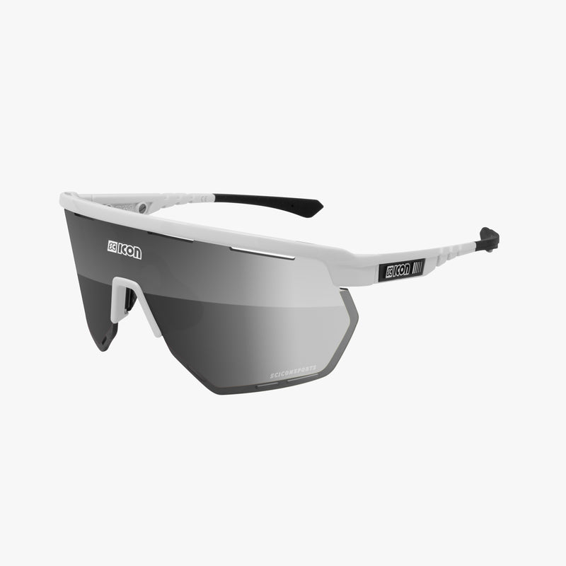 Scicon Aerowing Occhiali Ciclismo Bianco/Argento