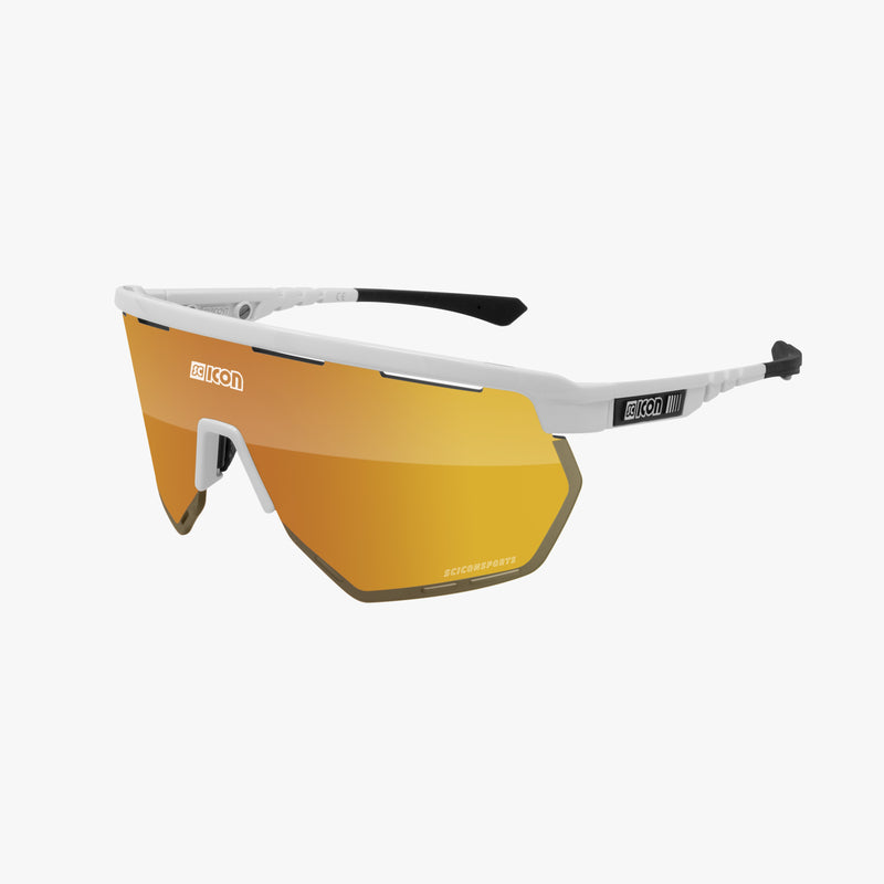 Scicon Aerowing Occhiali Ciclismo Bianco/Bronzo