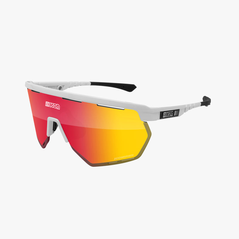 Scicon Aerowing Occhiali Ciclismo Bianco/Rosso
