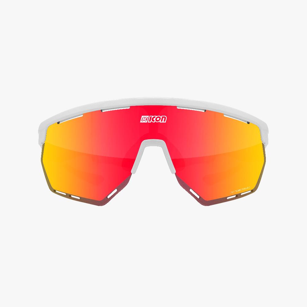 Scicon Aerowing Occhiali Ciclismo Bianco/Rosso Liquidazione
