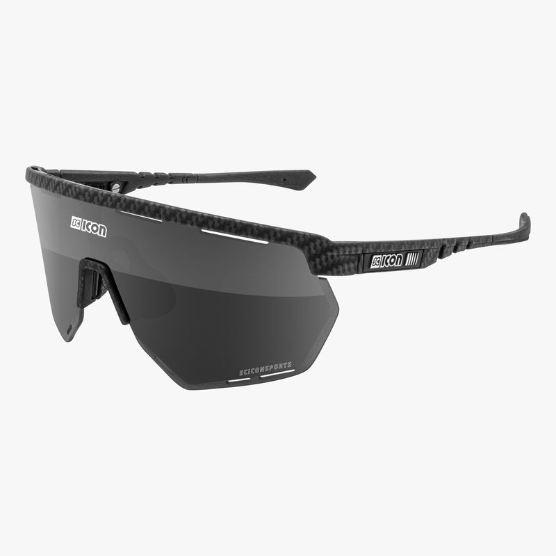 Scicon Aerowing Occhiali Ciclismo Carbon/Argento