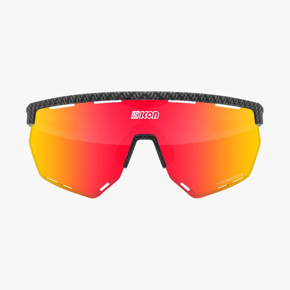 Scicon Aerowing Occhiali Ciclismo Carbon Opaco/Rosso Rilascio limitato
