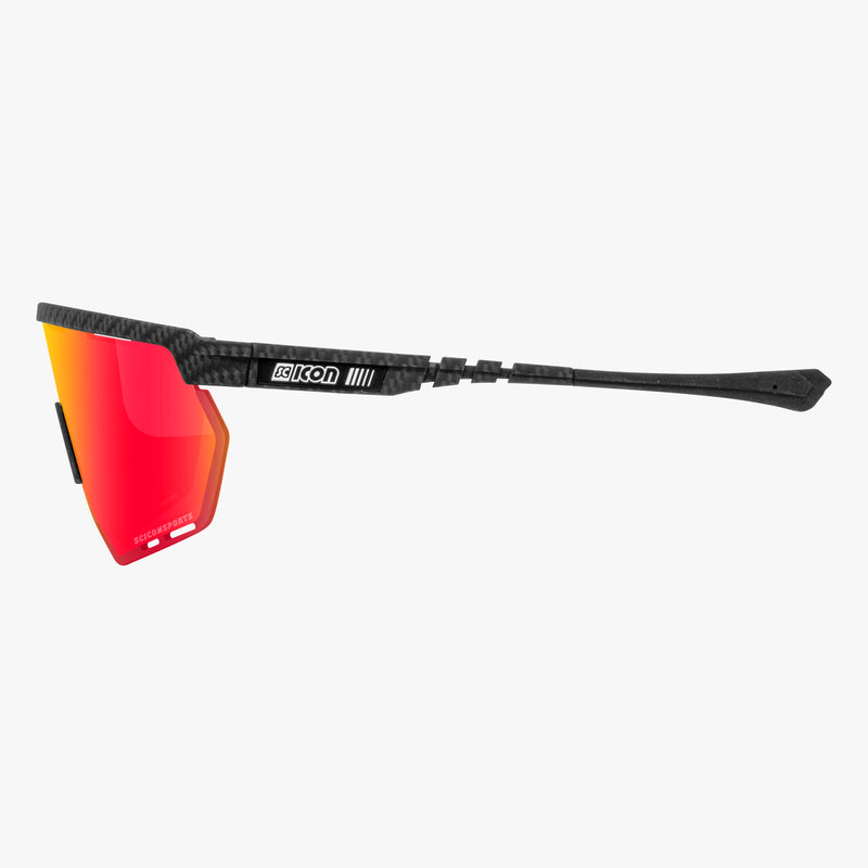Scicon Aerowing Occhiali Ciclismo Carbon Opaco/Rosso Rilascio limitato