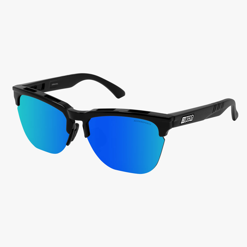 Scicon Occhiali da sole Gravel Nera Lenti Blu Specchiate Latest stili
