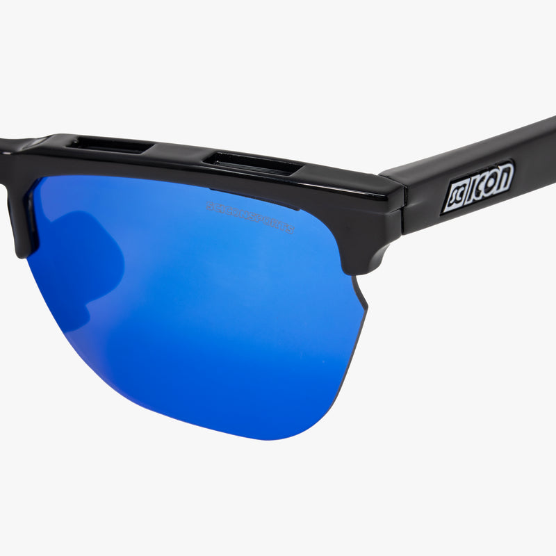 Scicon Occhiali da sole Gravel Nera Lenti Blu Specchiate Latest stili
