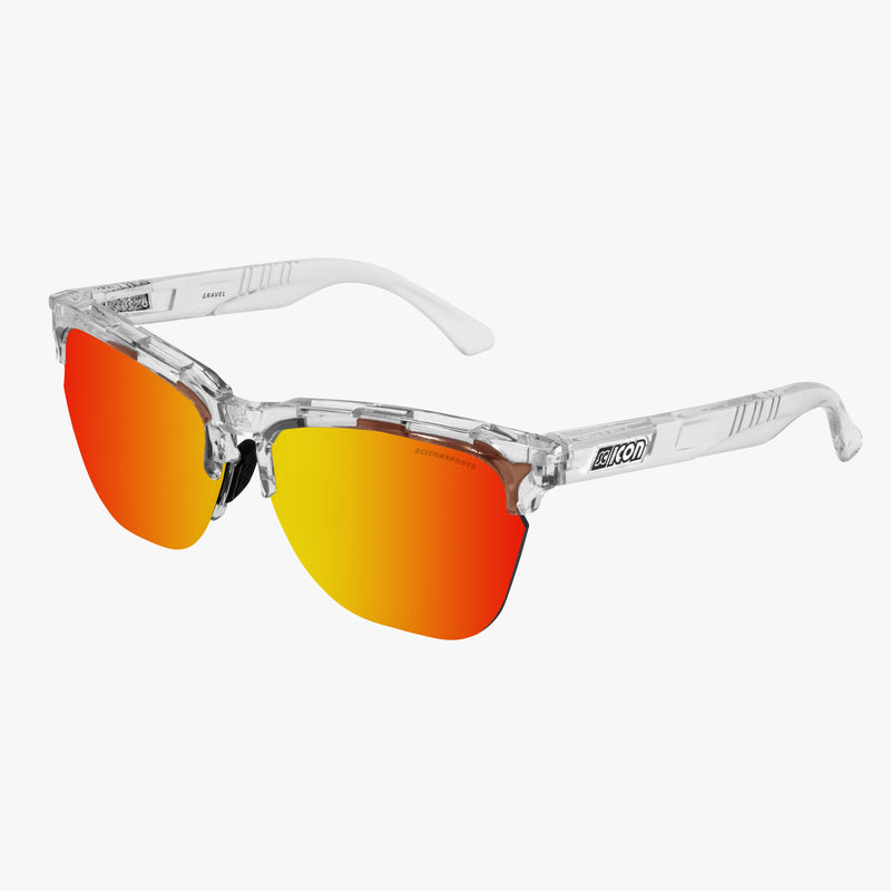 Scicon Occhiali da sole Gravel Cristallo/Lenti Rosse Specchiate Ultimo giorno