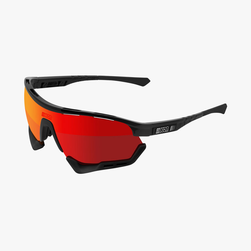 Scicon Aerotech XXL Occhiali Sportivi Nero/Rosso
