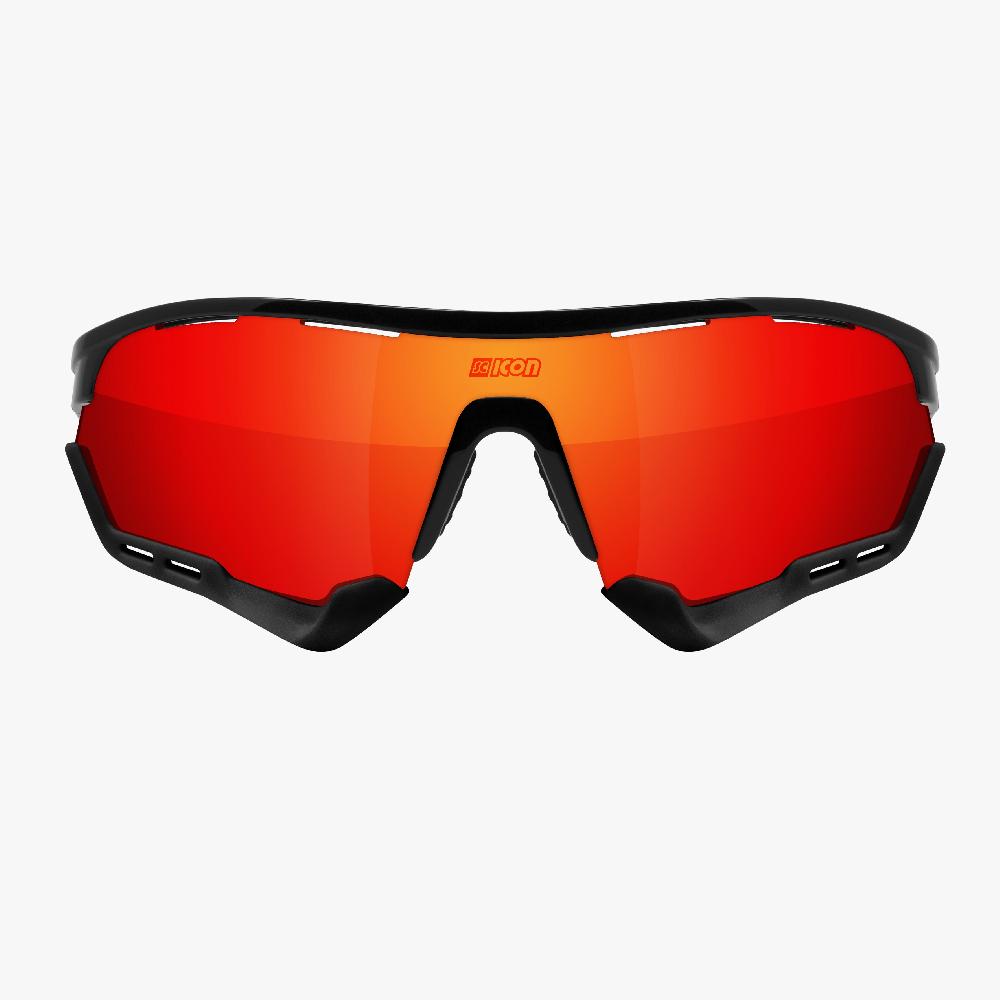 Scicon Aerotech XXL Occhiali Sportivi Nero/Rosso Vendita Calda