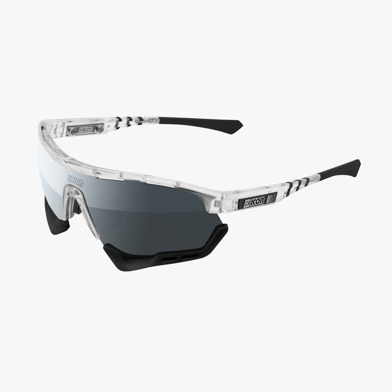 Scicon Aerotech SCN-PP Occhiali Sportivi Cristallo/Argento Vendita calda