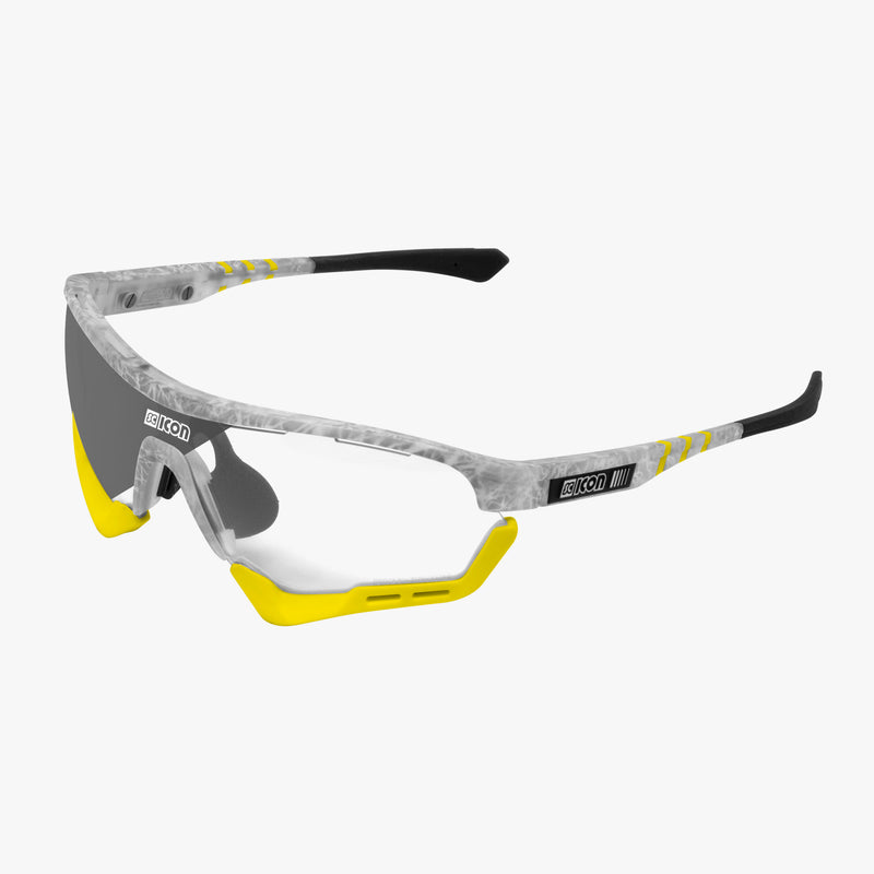 Scicon Aerotech SCN-XT Fotocromatico XL Bianco/Argento Liquidazione