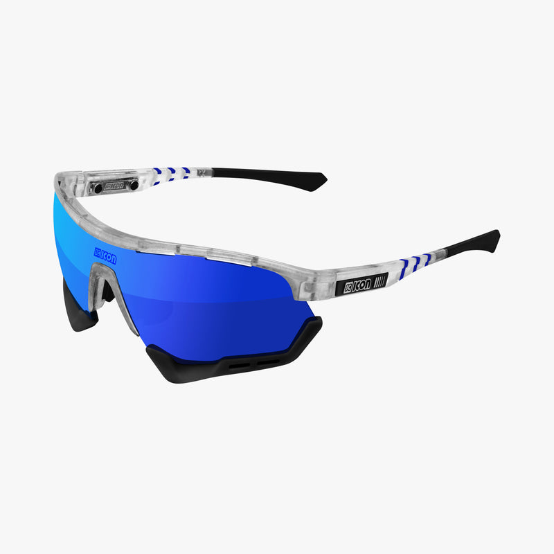 Scicon Aerotech XXL Occhiali Sportivi Bianco/Blu Offerta settimanale