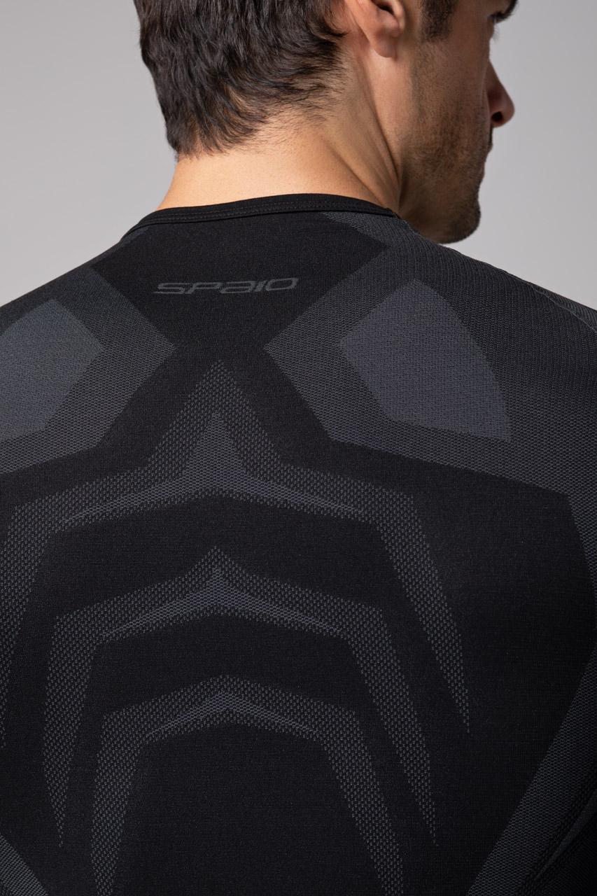 Spaio SPAIO MAGLIA M/L TERMOATTIVA "CONFIDENCE" NERO/GRIGIO Consegna Veloce