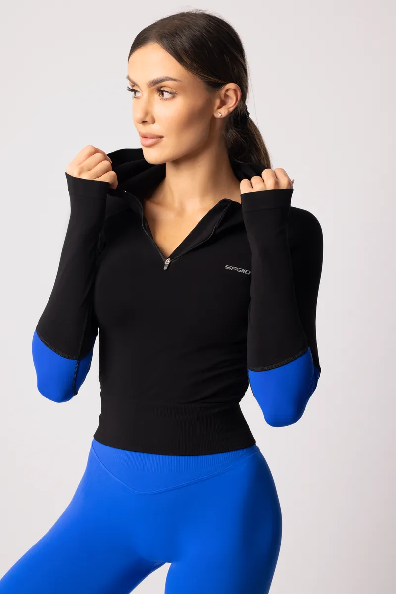 Spaio SPAIO FELPA ADAPT – DOUBLE COLOUR COBALT/BLACK