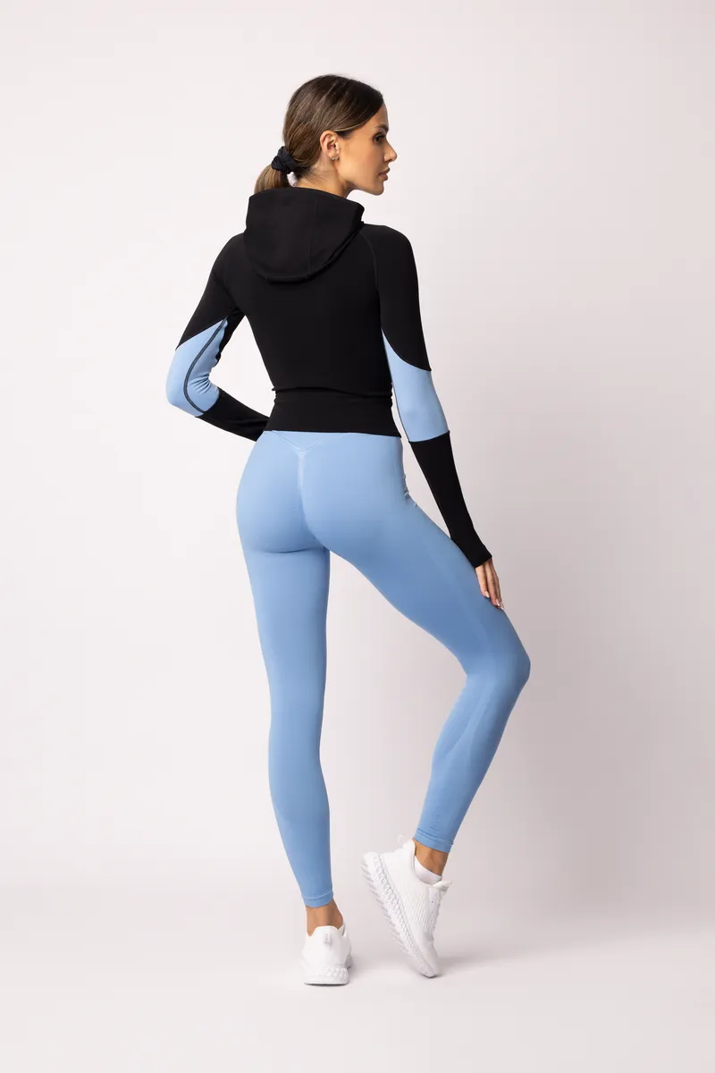 Spaio SPAIO FELPA ADAPT – DOUBLE COLOUR LINCHEN BLUE/BLACK Prezzo Ridotto