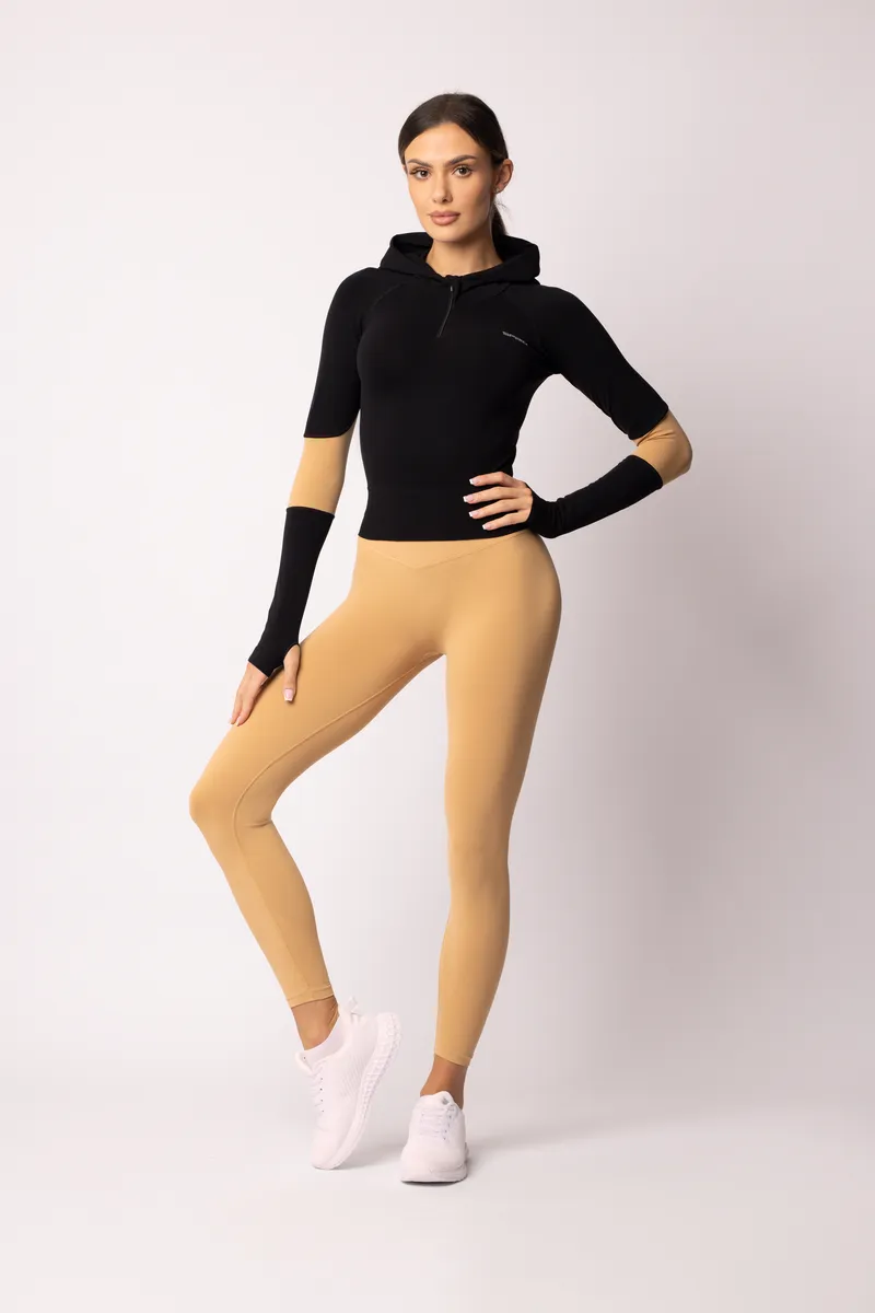 Spaio SPAIO FELPA ADAPT – DOUBLE COLOUR ICED CAFFEE/BLACK Fino al 65% di sconto