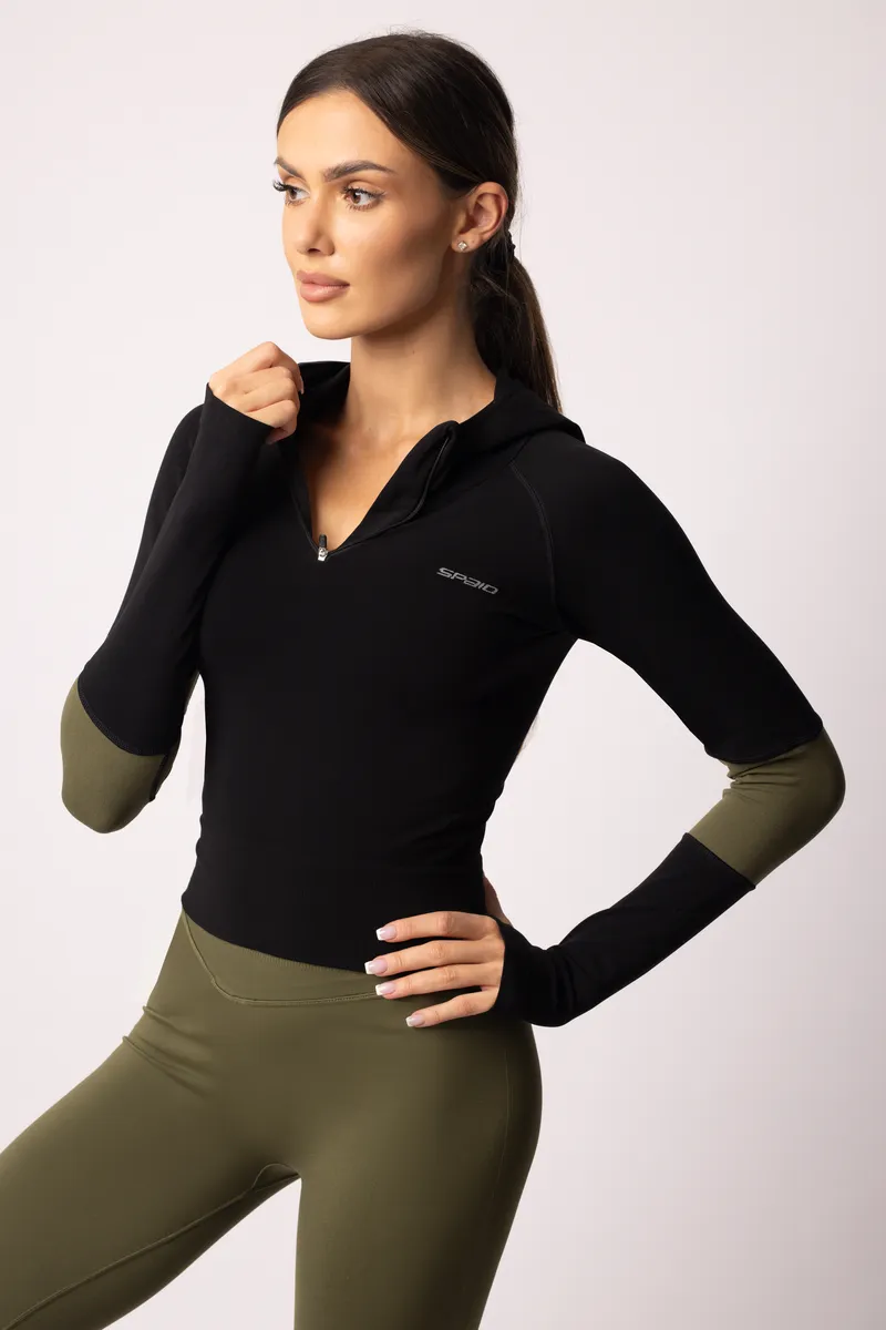 Spaio SPAIO FELPA ADAPT – DOUBLE COLOUR KHAKI/BLACK