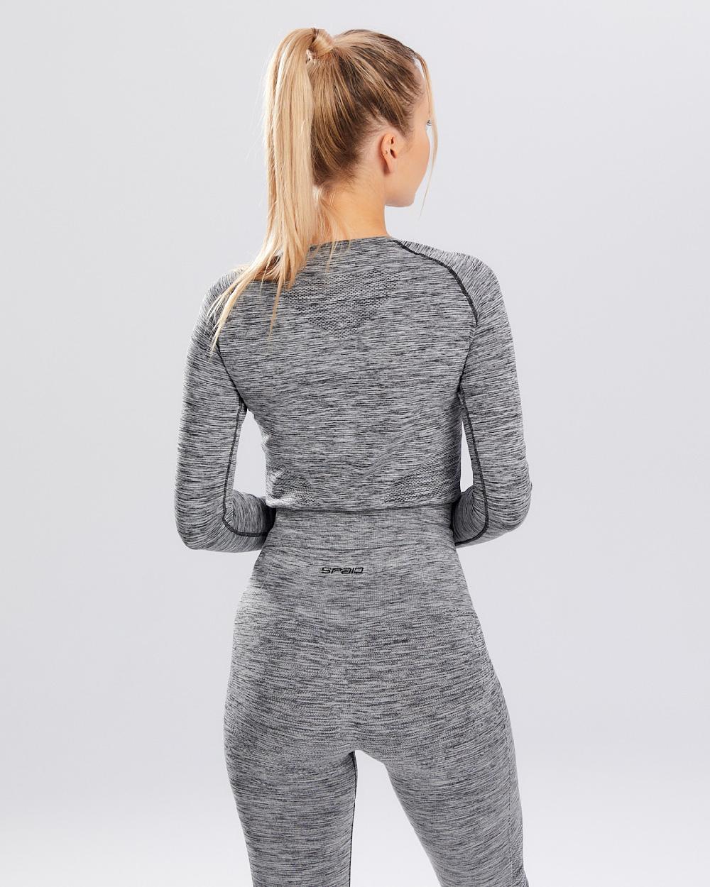 Spaio SPAIO RASHGUARD MELANGE MANICHE LUNGHE GREY Vendita Economica