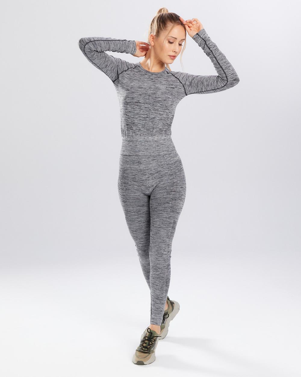 Spaio SPAIO RASHGUARD MELANGE MANICHE LUNGHE GREY Vendita Economica
