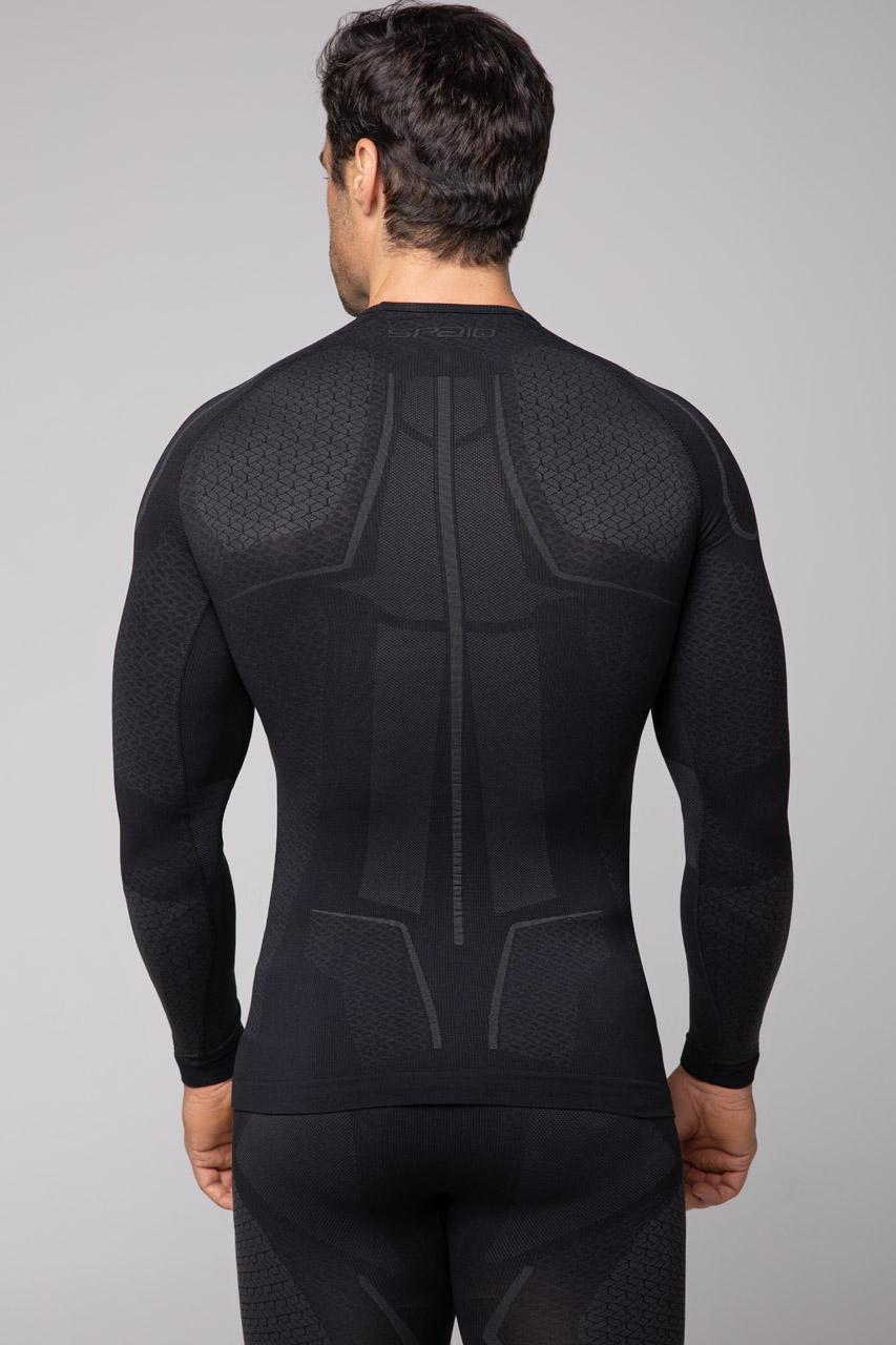 Spaio SPAIO MAGLIETTA TERMOATTIVA "ADRENALINE" UOMO NERO/GRIGIO Italia