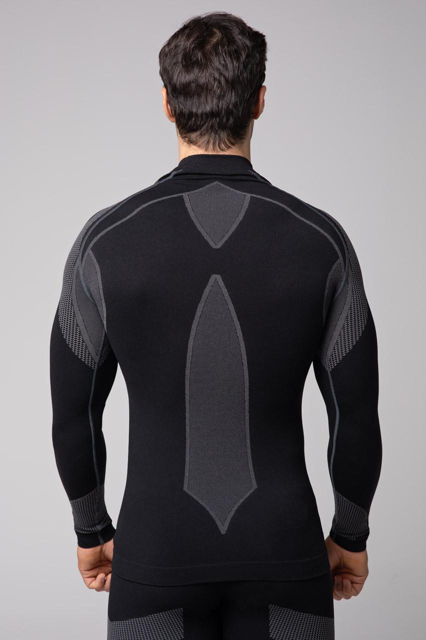 Spaio SPAIO MAGLIETTA TERMOATTIVA CON MANICHE LUNGHE THERMO-EVO UOMO NERO/GRIGIO 2025