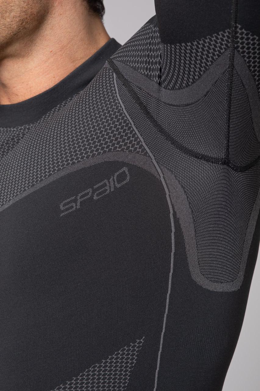 Spaio SPAIO MAGLIETTA TERMOATTIVA CON MANICHE LUNGHE "THERMO-EVO" UOMO GRIGIO/GRIGIO CHIARO In Linea