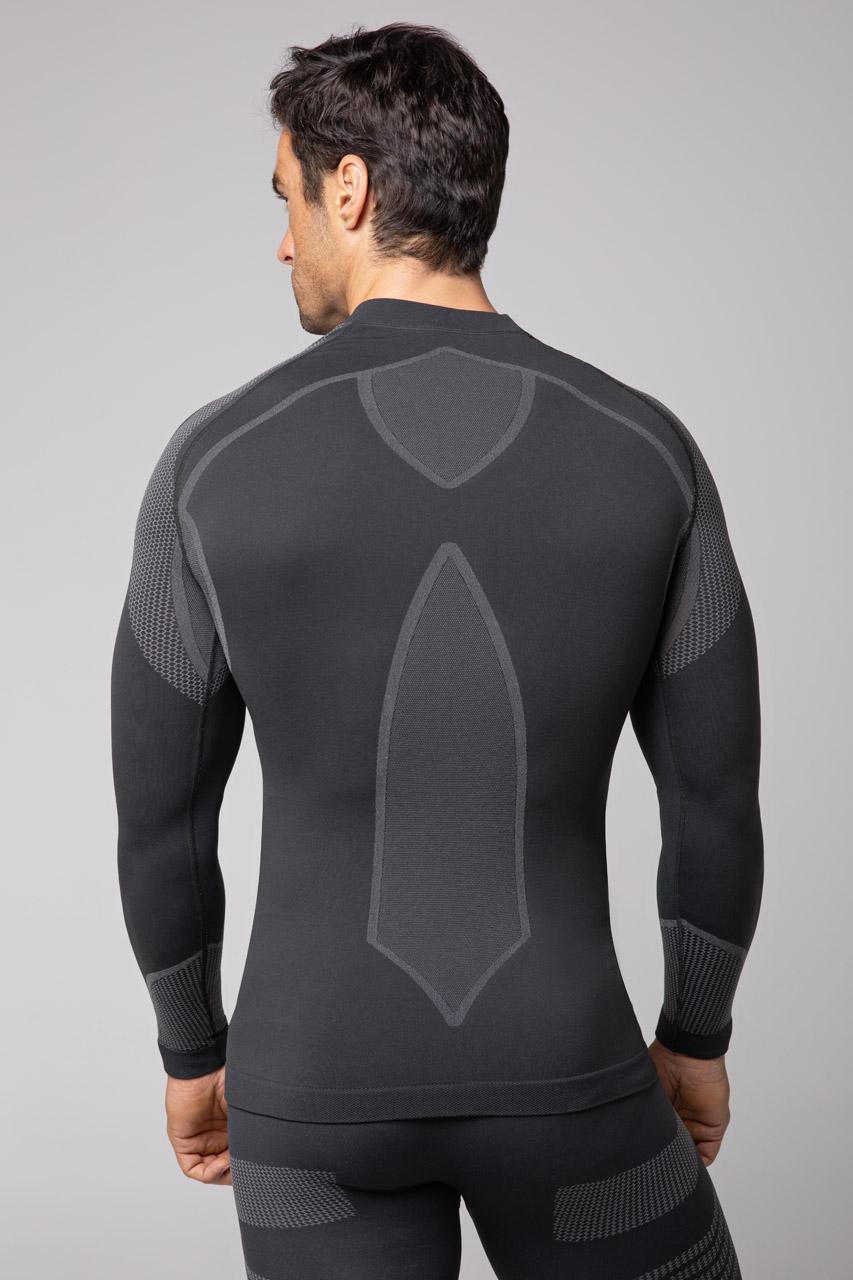 Spaio SPAIO MAGLIETTA TERMOATTIVA CON MANICHE LUNGHE "THERMO-EVO" UOMO GRIGIO/GRIGIO CHIARO In Linea