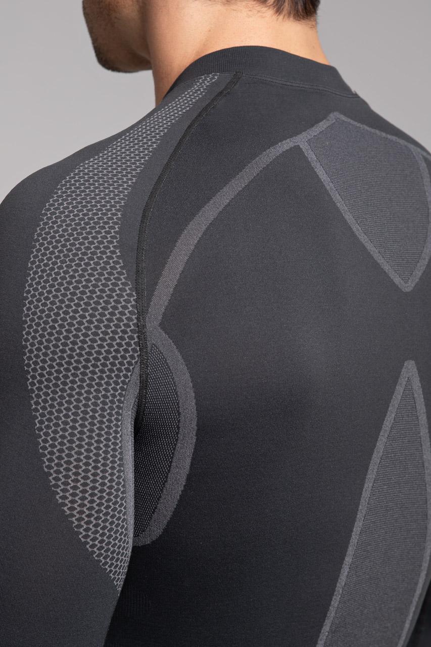 Spaio SPAIO MAGLIETTA TERMOATTIVA CON MANICHE LUNGHE "THERMO-EVO" UOMO GRIGIO/GRIGIO CHIARO In Linea