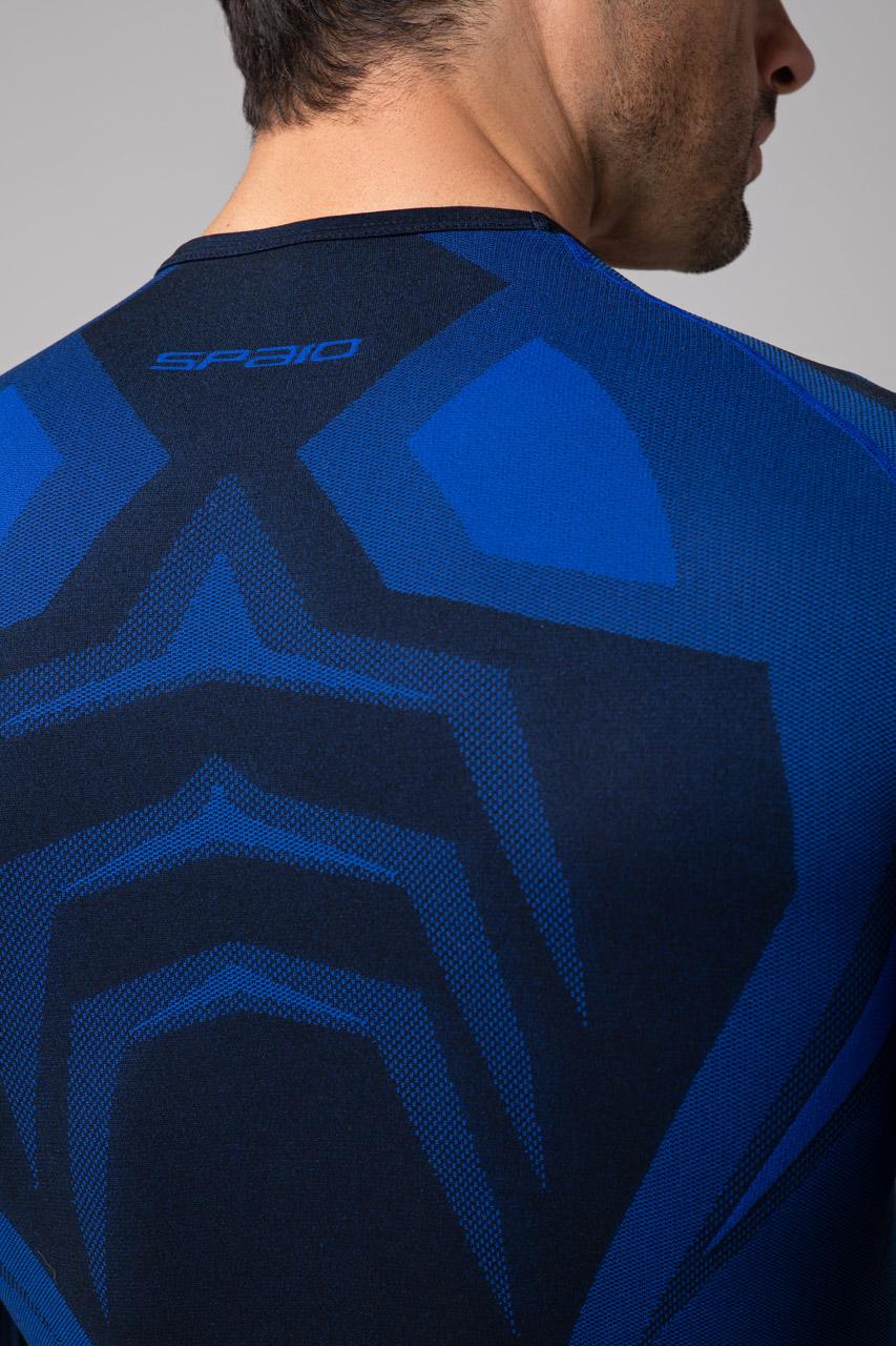 Spaio SPAIO MAGLIA M/L TERMOATTIVA "CONFIDENCE" NERO/ROYAL BLUE Qualità Garantita