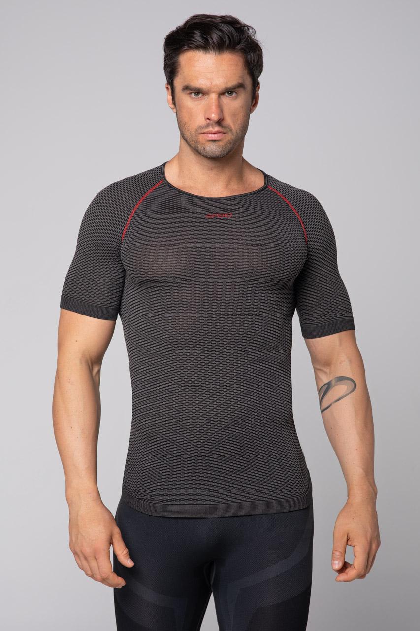 Spaio SPAIO CAMICIA TERMOATTIVA CON MANICHE CORTE BREATH NERO/GRIGIO Acquista Ora