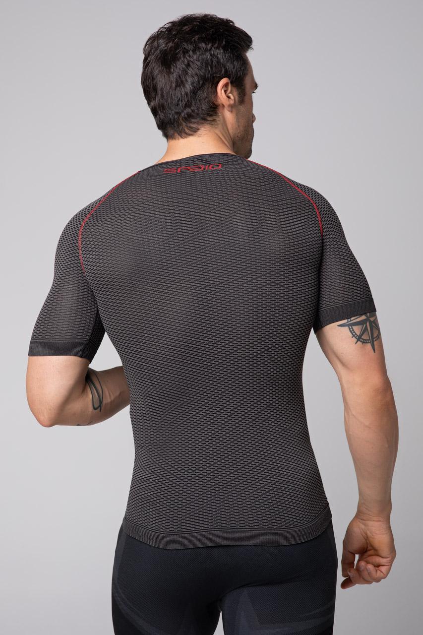 Spaio SPAIO CAMICIA TERMOATTIVA CON MANICHE CORTE BREATH NERO/GRIGIO Acquista Ora