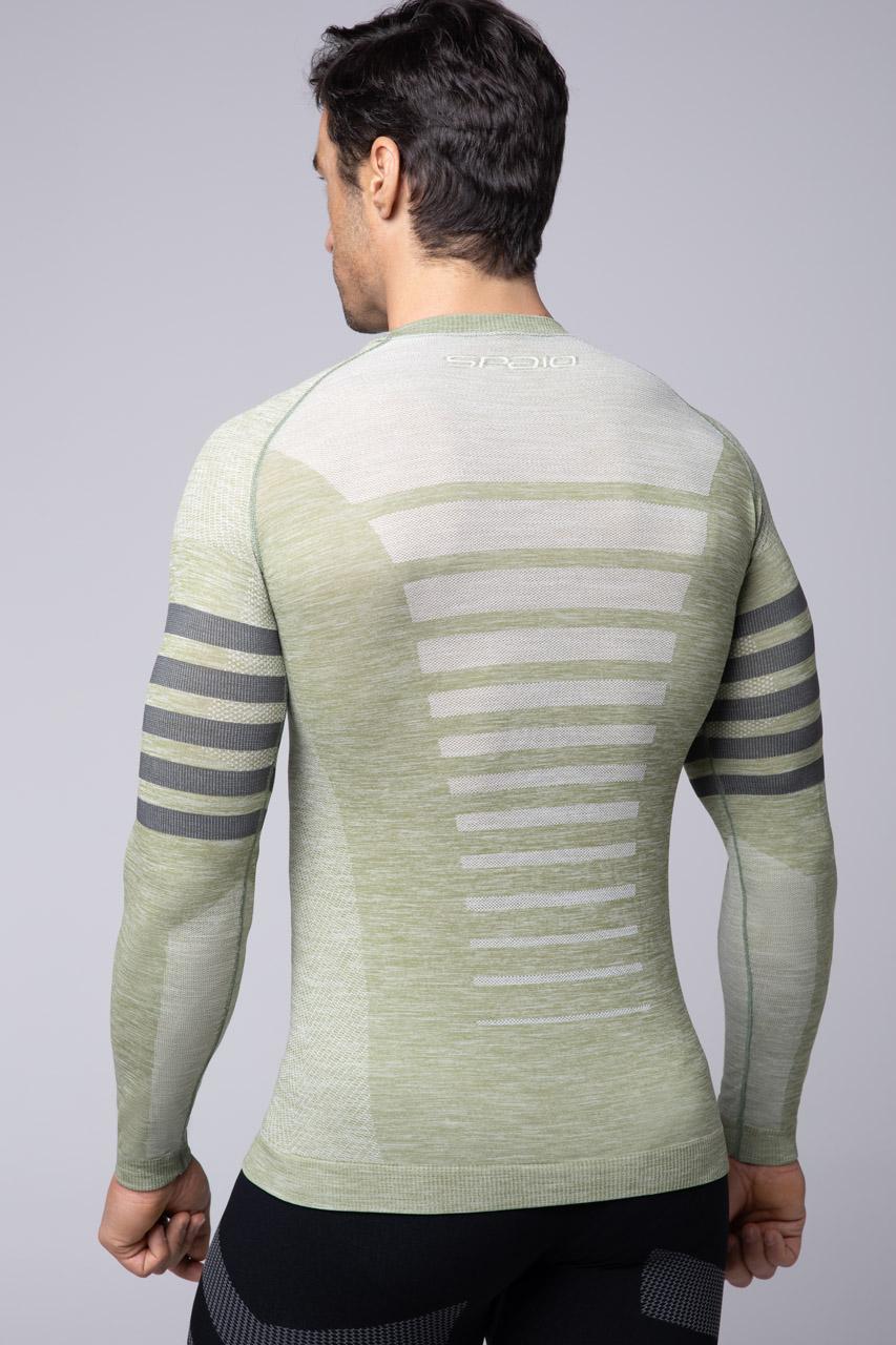 Spaio SPAIO MAGLIA M/L TERMOATTIVA "RUN" OLIVE GREEN Prezzo Ridotto