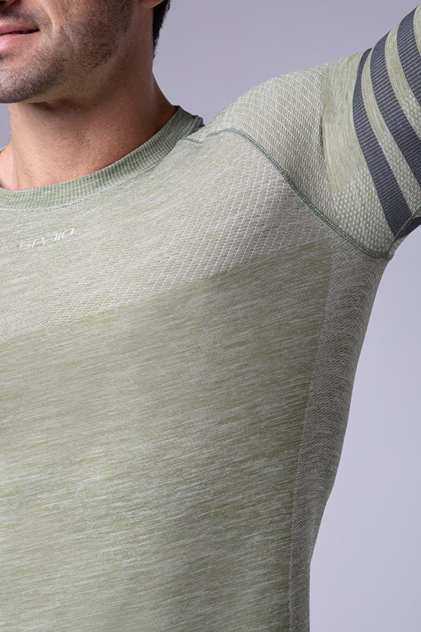 Spaio SPAIO MAGLIA M/L TERMOATTIVA "RUN" OLIVE GREEN Prezzo Ridotto