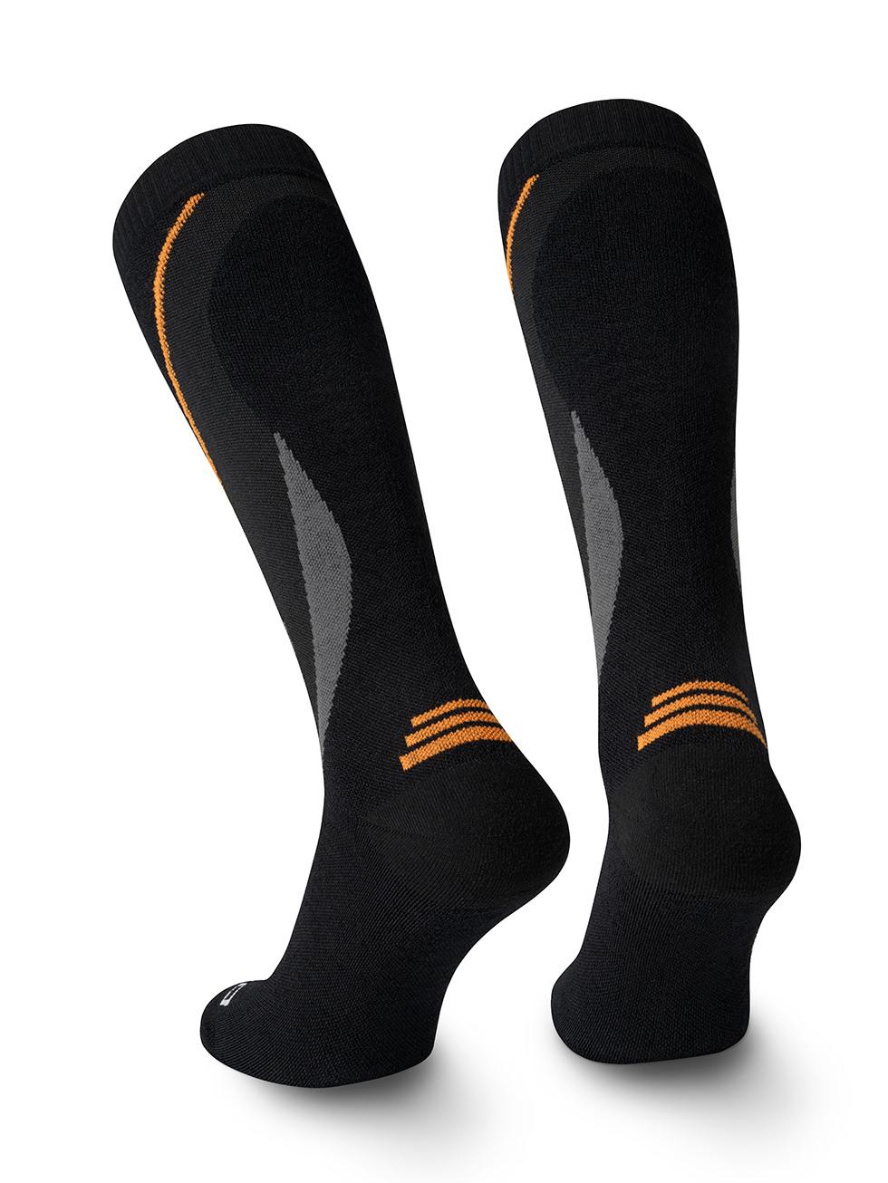 Spaio SPAIO calze da sci compressive THERMO-EVO BLACK/GREY/ORANGE Outlet