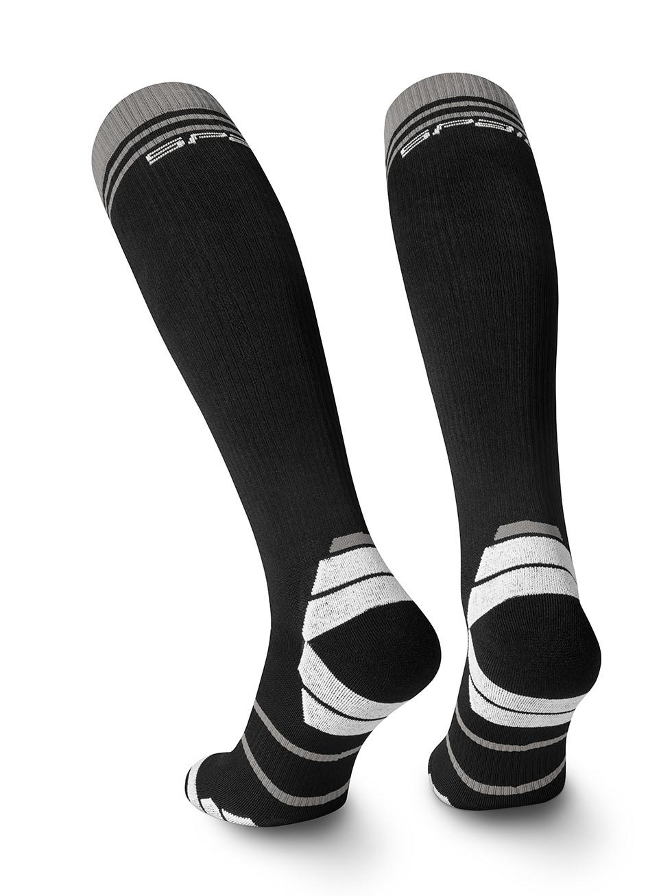 Spaio SPAIO calze da sci SKI SOCKS 01 BLACK/WHITE/GREY Nuova