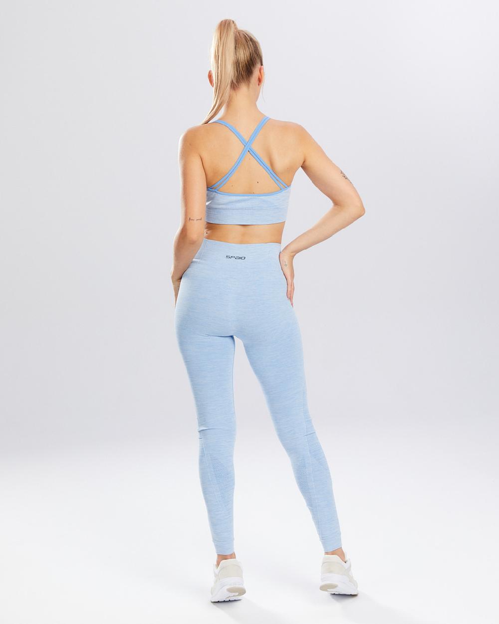 Spaio SPAIO LEGGINSY MELANGE LINCHEN BLUE Promozione Limitata