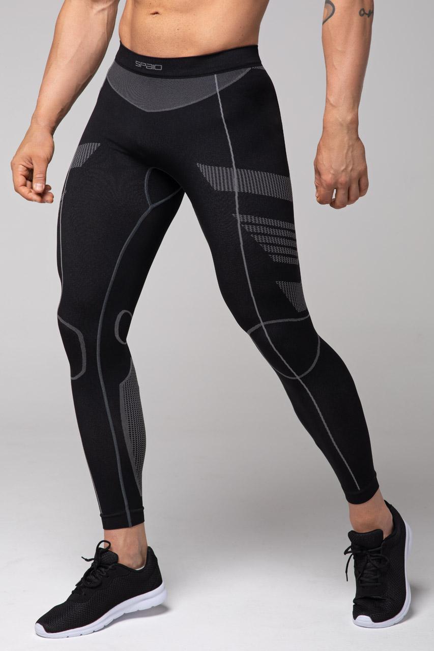Spaio SPAIO LEGGINS TERMOATTIVI "THERMO-EVO" UOMO NERO/GRIGIO Offerte