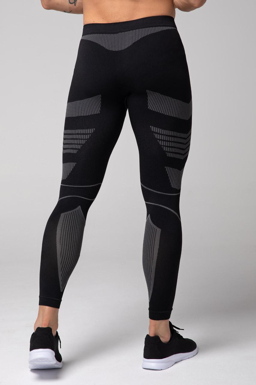Spaio SPAIO LEGGINS TERMOATTIVI "THERMO-EVO" UOMO NERO/GRIGIO Offerte