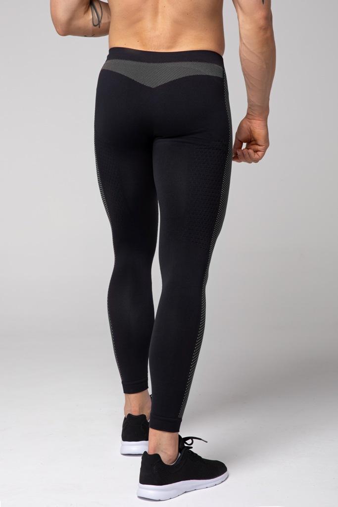 Spaio SPAIO LEGGINGS TERMOATTIVI "FIERCE" NERO/GRIGIO Saldi Di Fabbrica