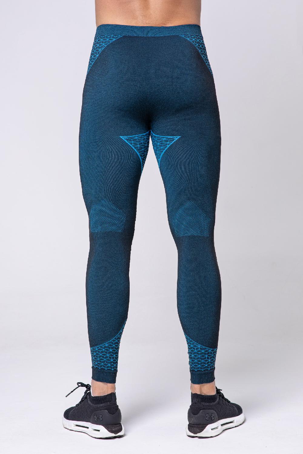 Spaio SPAIO LEGGINGS BREEZE UOMO NERO/BLU Nuova