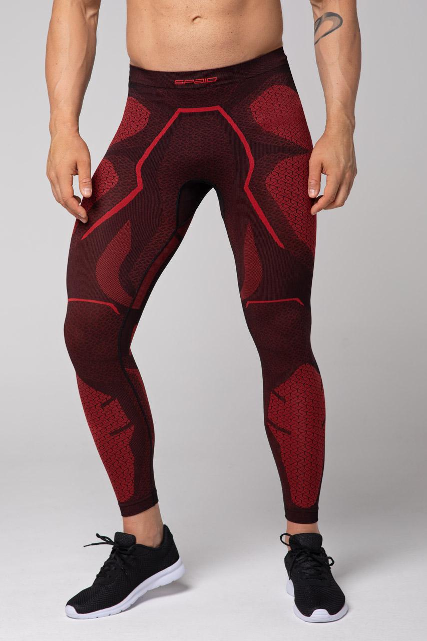 Spaio SPAIO LEGGINS TERMOATTIVI "ADRENALINE" UOMO NERO/ROSSO 2025